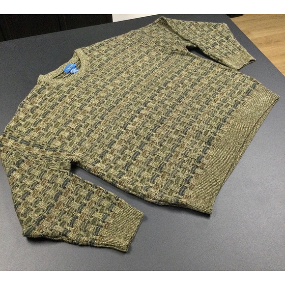 Vintage Men's TownCraft Sweater XXL, Tan - Picture 2 of 9